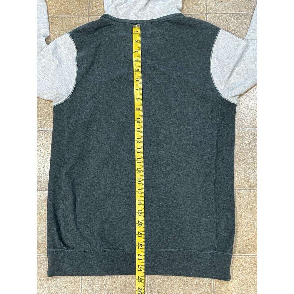 Nike Men’s Small Cream/Green Color Block Pullover Hoodie Drawstring Large Pouch - Picture 6 of 14
